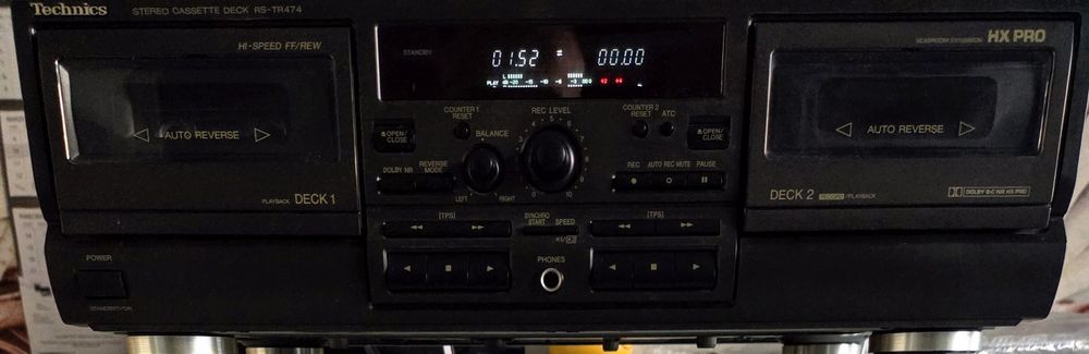 Magnetofon Technics Dual DECK RS-TR474 pierwszy właściciel