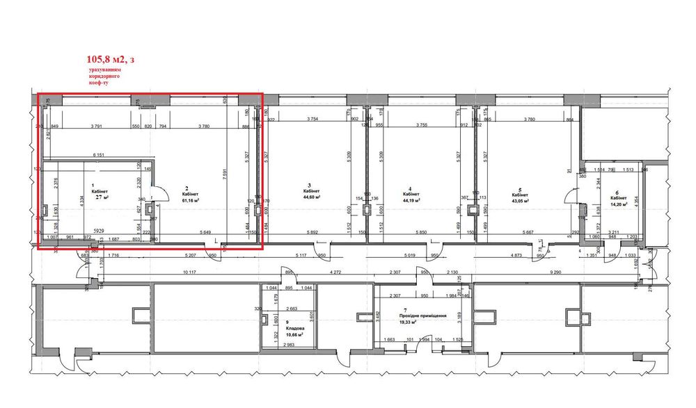 Офіс з сучасним ремонтом в БЦ,  106 м.кв. м.Вокзальна, Солом'янка,