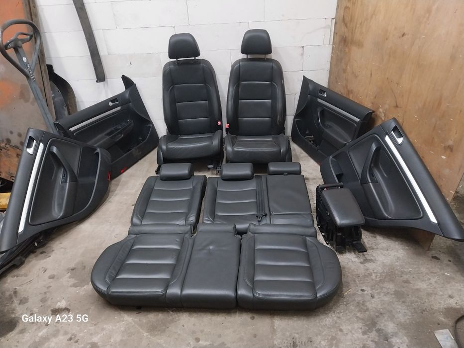 VW GOLF VI 6 kombi fotele wnętrze skóra tapicerka boczki KPL