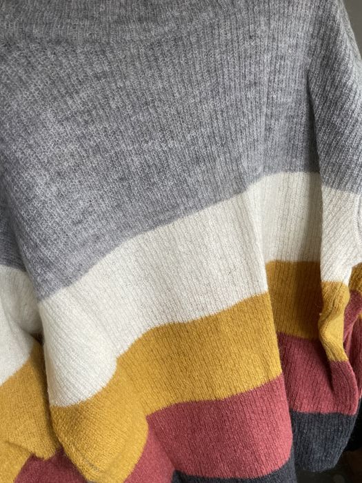 Sweter lindex oversize xl wełna nowy kolorowy zima jesień