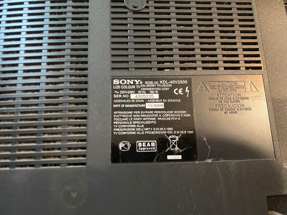 Телевізор SONY KDL-40V2500