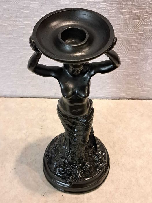 Коллекционные каминная статуэтка СССР 70г - Танцовщица - чугун.