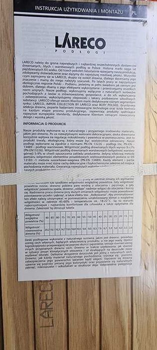 Lita Deska Podłogowa Niewykończona Dąb Rustic 1,092 m2 Lareco