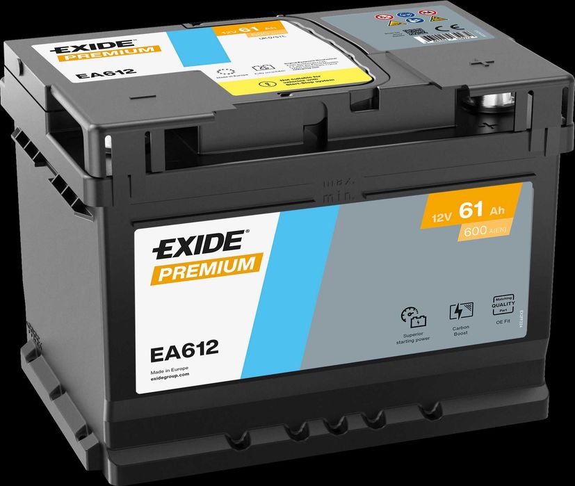 Акумулятор EXIDE Premium Carbon Boost 2.0 6ст 47Аг-100Аг  Іспанія