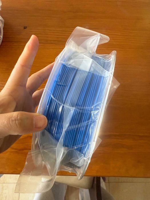 PLA Filamento azul para impressão 3D — novo, nunca usado