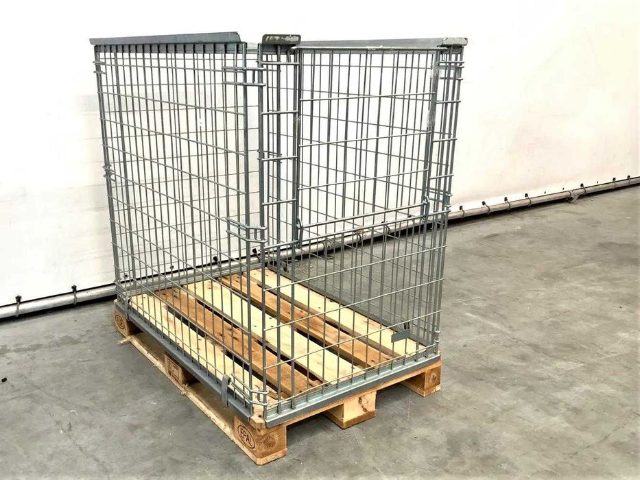 Kosz Siatkowy Nadstawka Gitterbox Kontener Regał Magazynowy Transportowy Paleta Euro 120x80x110cm