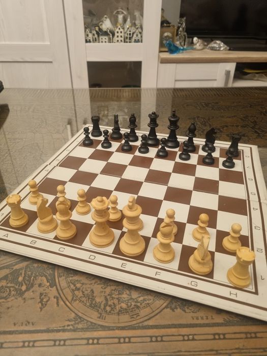 Szachy drewniane/Norwegia lata 60-te