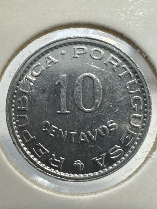 Moeda 10 cent 1973 Guiné