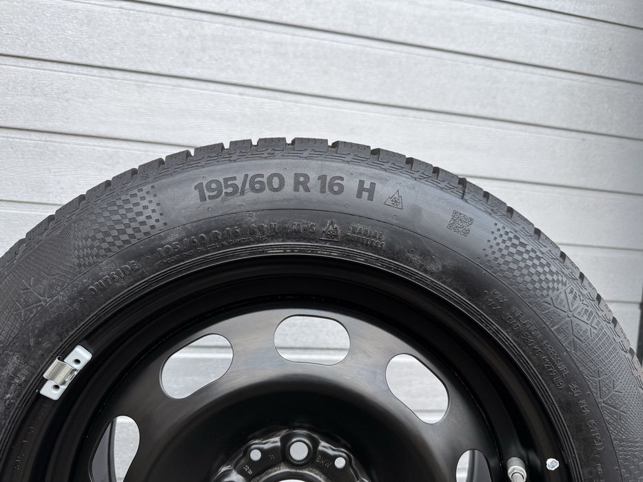 Nowe koła felgi 5x112 R16+ nowe opony 195/60R16 89H Continental zimowe