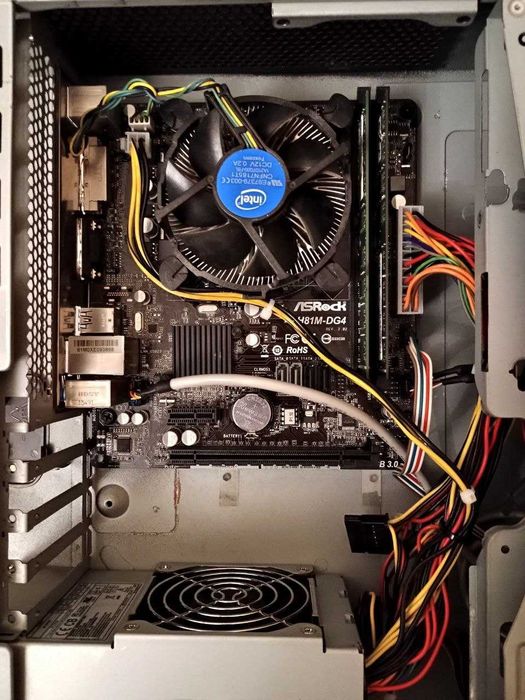 Міні компактний пк intel 4350 asrock h81m-dg4 8ddr ssd nvidia tfx