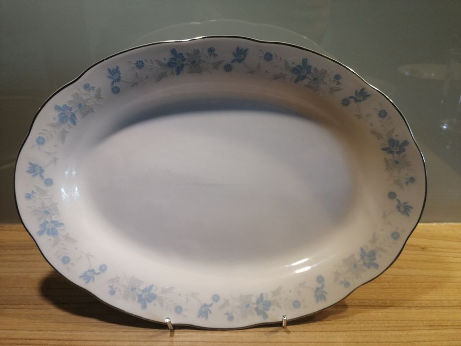 Półmisek duży kwiatki chińska porcelana BDB
