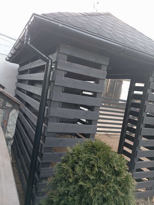 Altana taras weranda pergola wiata dach kopertowy