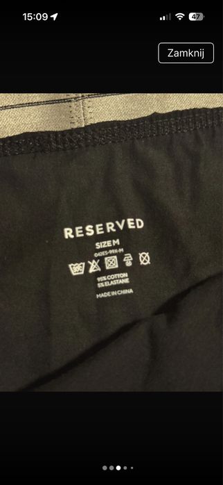 Reserved bokserki r. M
