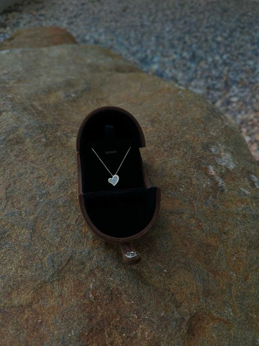 14K Gold Necklace, love heart necklace