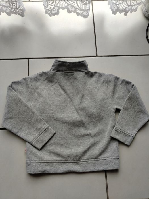 Bluza rozpinana szara z aplikacją rozmiar 122/128
