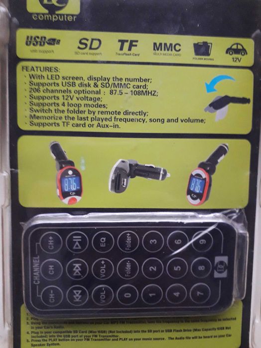 Fm трансмиттер (модулятор) DC-856