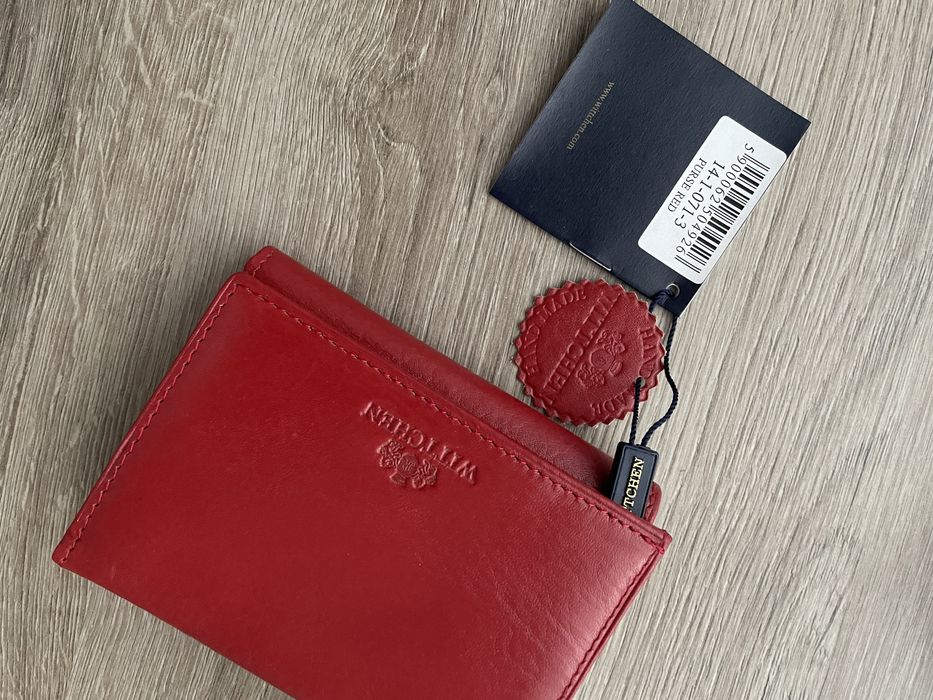 Damski portfel skorzany portmonetka Wittchen czerwony