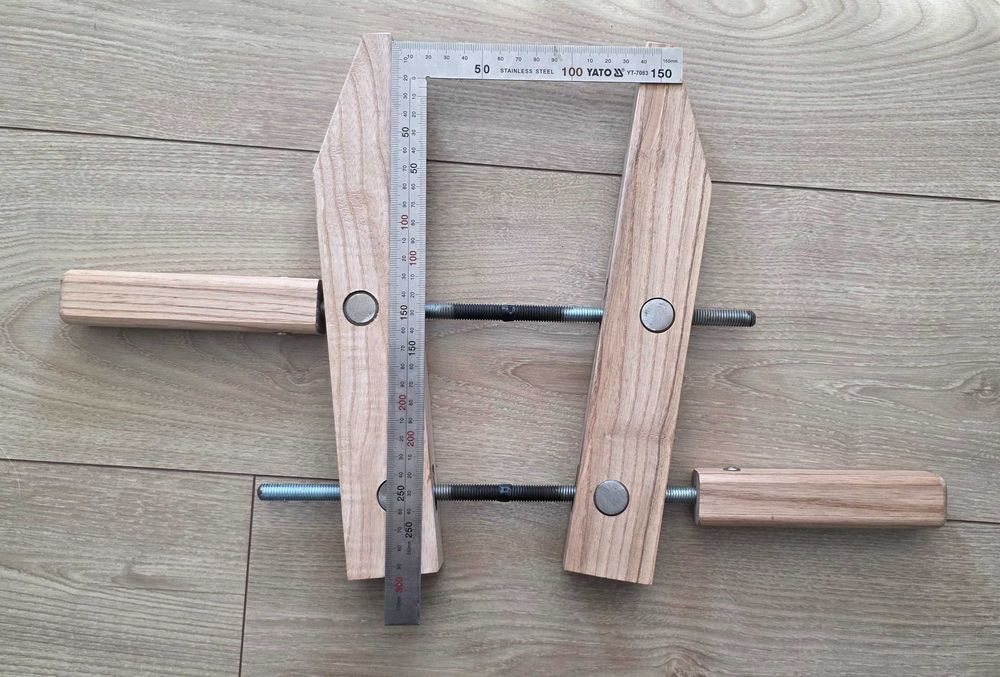 Дерев'яні гвинтові столярні лещата струбцини Wooden Handscrew Clamps