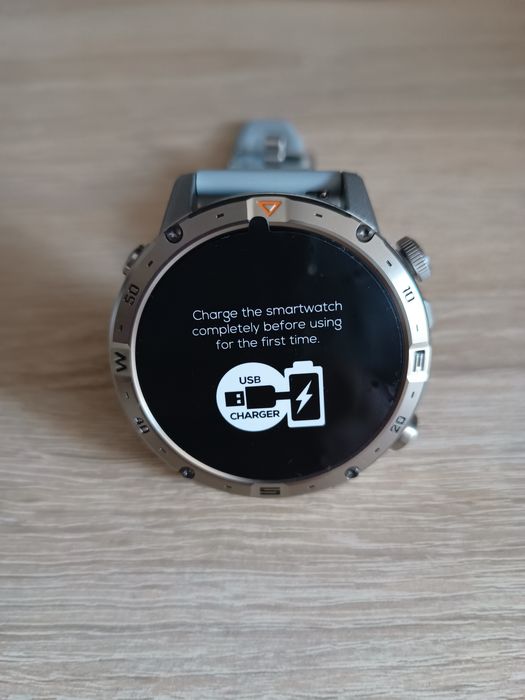 Smartwatch z kompasem i latarką 1000mah+bransoleta