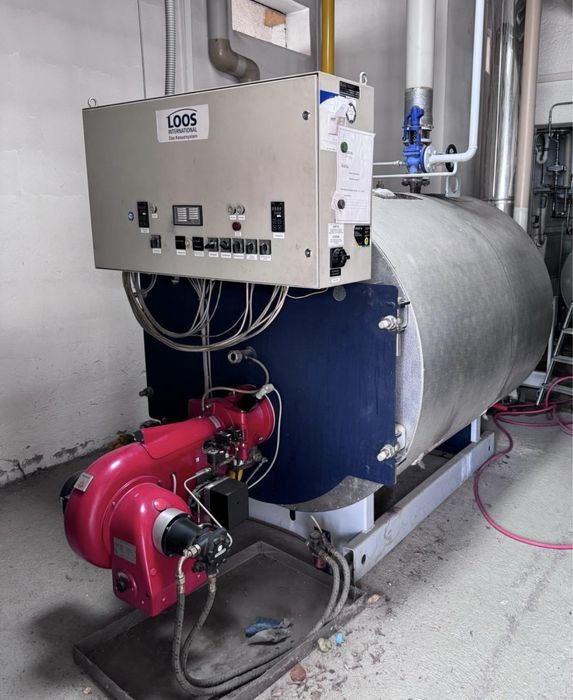 Kocioł parowy LOOS UND 800/1250 kg 1 bar wytornica pary
