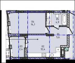 1-кімнатна квартира за адресою вул. Капушанська (площа 39,4 м²) - Atlanta.ua - фото 4