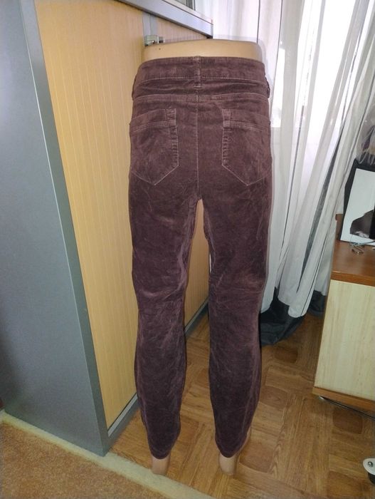 Брючки - бананы из микровельвета, размер 16 - L - 50