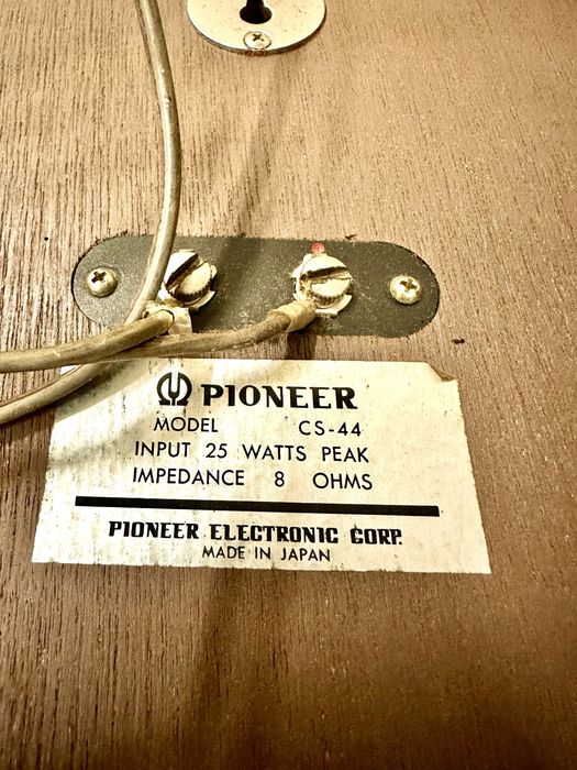 Sistema de Som Vintage Pioneer