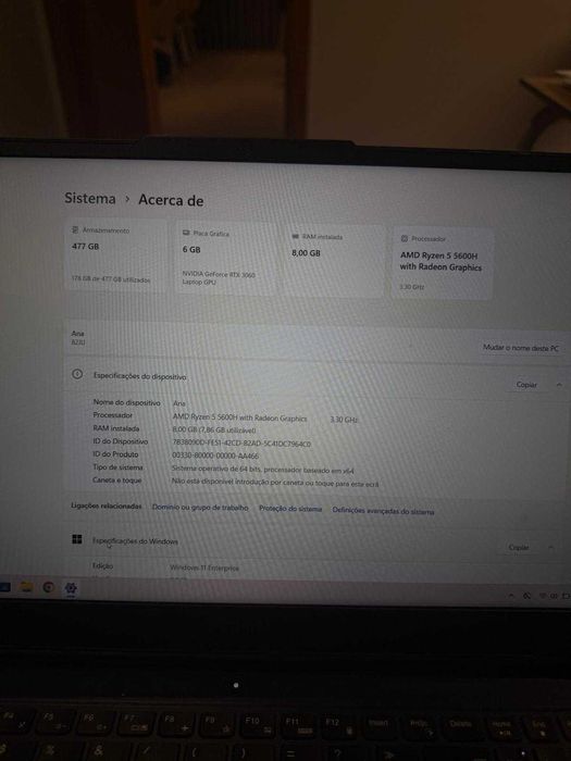 Lenovo Legion 5 Gaming RTX 3060 Ryzen 5 SSD 512GB