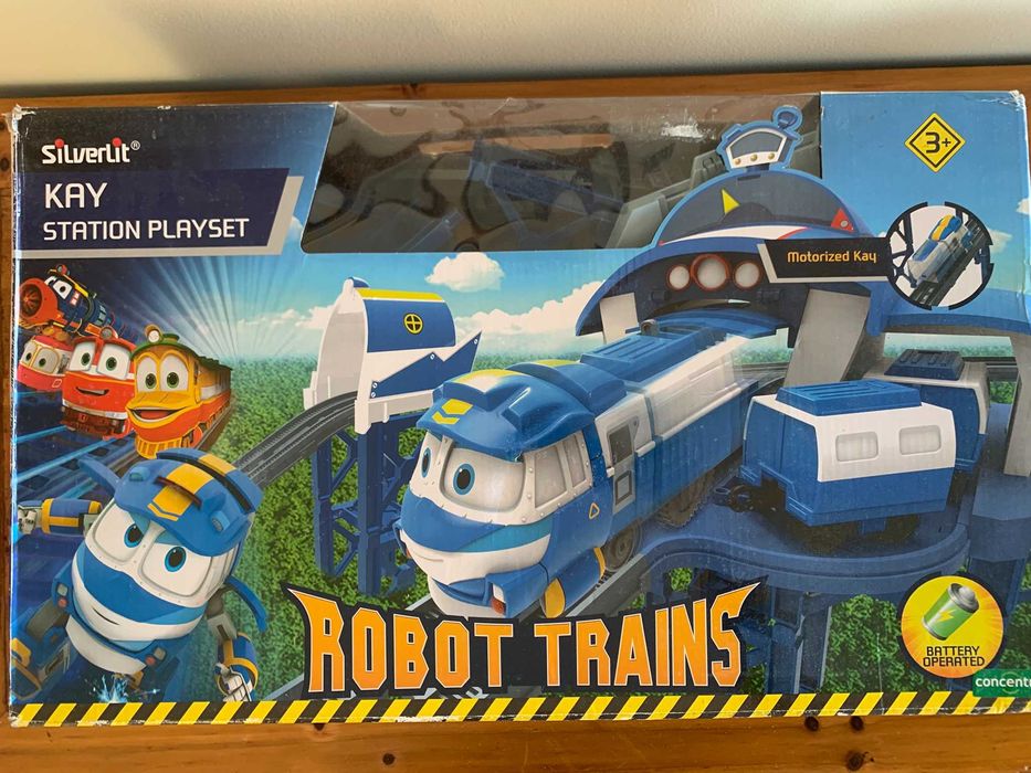 Robot Trains - station playset Kay