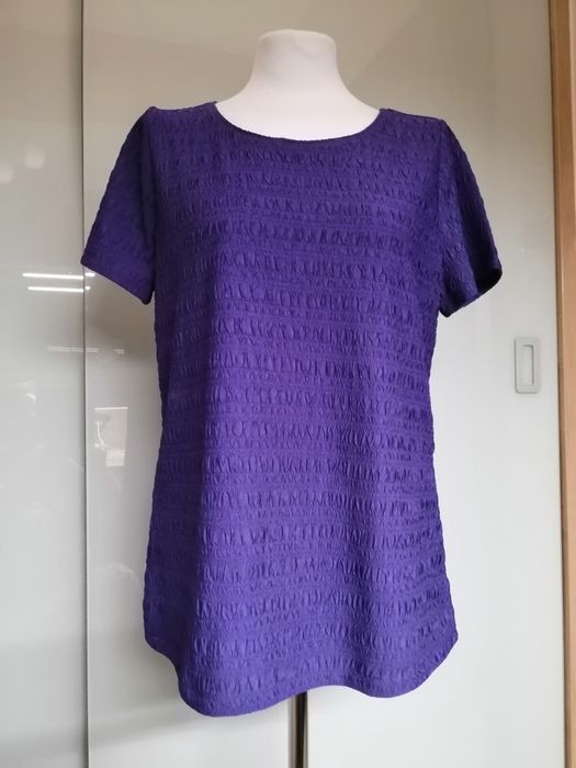 Bluzka damska fioletowa L40/12 krótki  rękaw