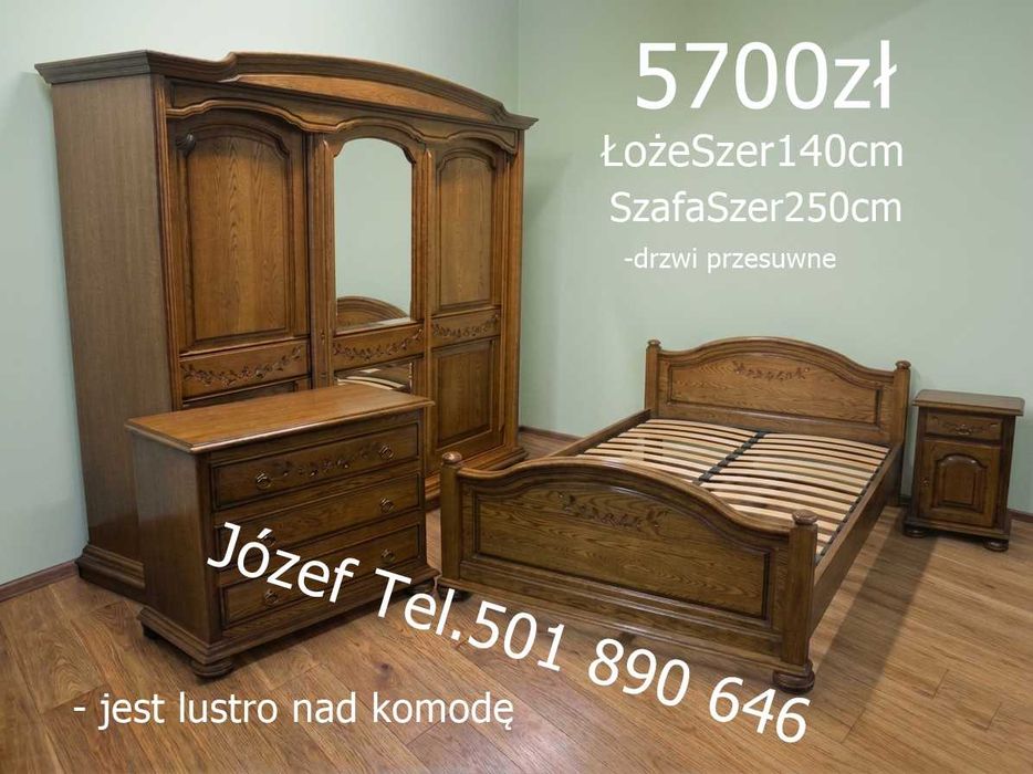 Meble do sypialni / Komplety Stylowe / Komplety Dębowe / Dowiozę