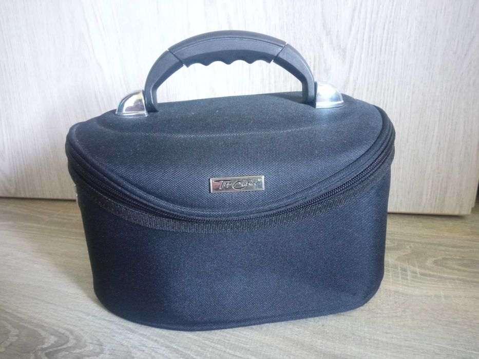 Kuferek kosmetyczny Kosmetyczka czarna Walizka Top Choice 28 x 17 x 16 HI