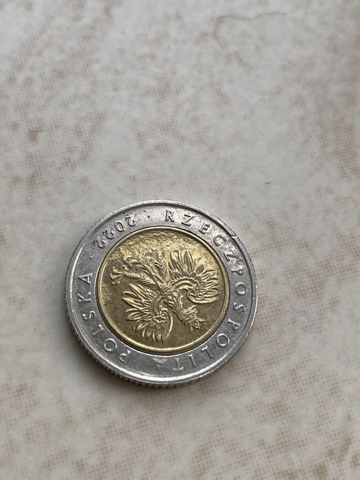 Moneta 5 zl z 2022 r. destrukt menniczy