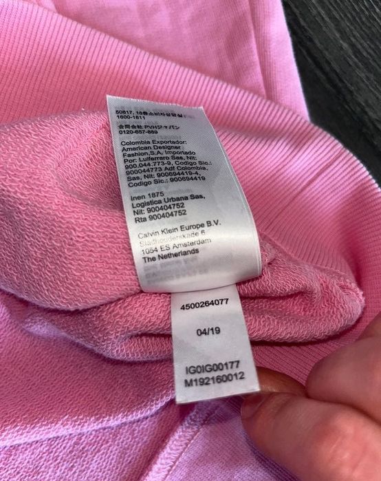 Calvin Klein Jeans różowa bluza z kapturem