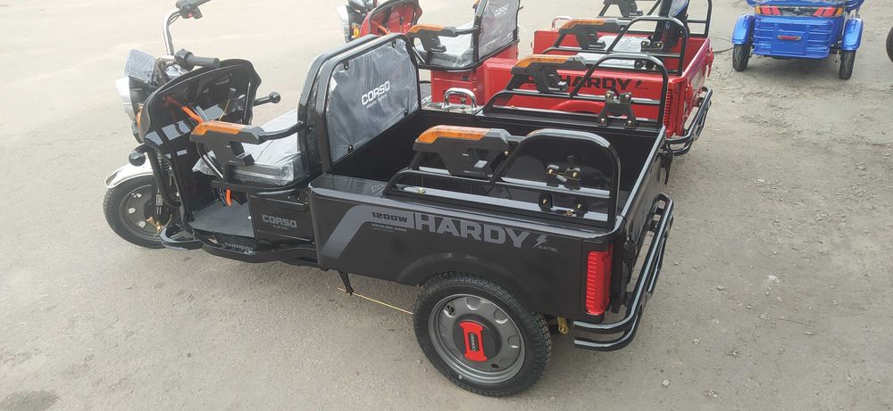 Трицикл вантажо-пасажирський Corso HARDY 1200W, 60V/38Ah