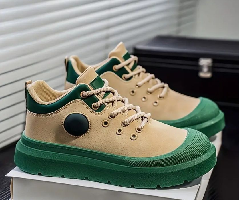 Мужские ботинки- кеды зимние  на снег, слякоть и мокрую погоду.