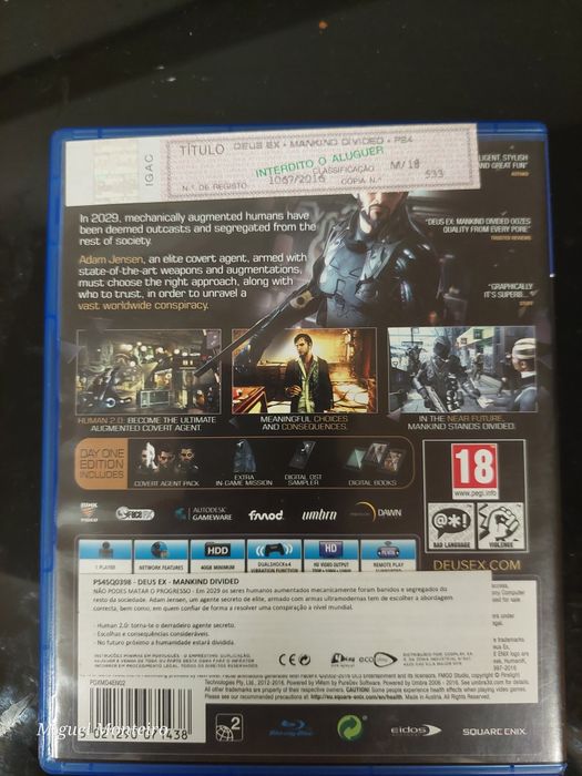 PS4 - Deus Ex Day One Edition