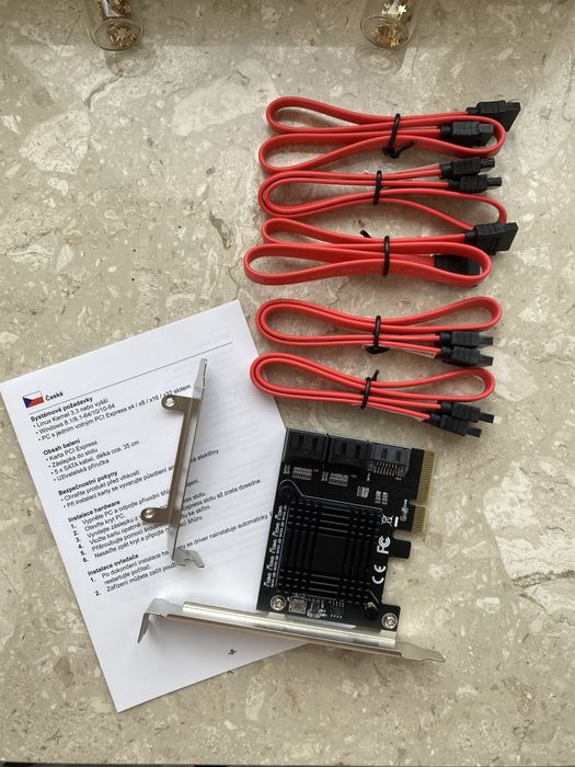 Delock 5 port SATA PCI Express x4 Card - Low Profile Form Factor