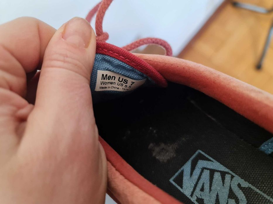 Skórzane Trampki VanS Era 59 CA - czerwony rozmiar 39.5