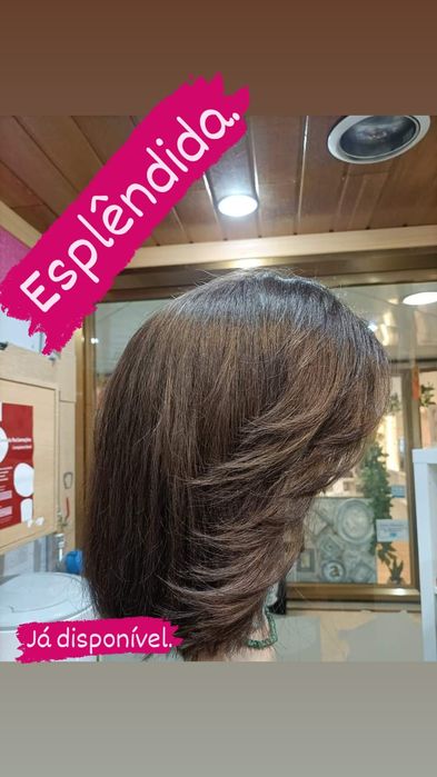 Perucas de cabelo 100% natural qualidade premium.