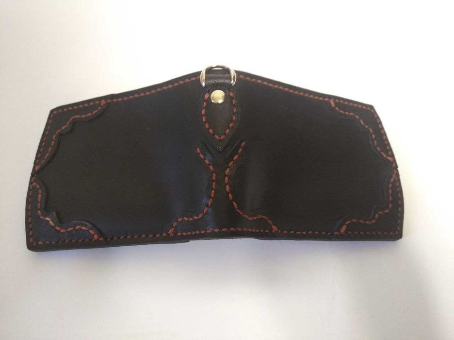 Крафтовий гаманець з натуральної шкіри