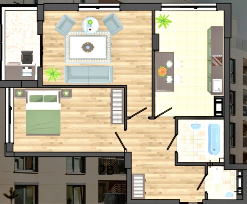 2-кімн квартира у новобудові‼️ДЕРЖ.ПРОГРАМИ‼️Є розтермінування без %