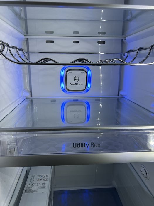 Lodówka LG Side by Side inox z dystrybutor wody i kostkarka