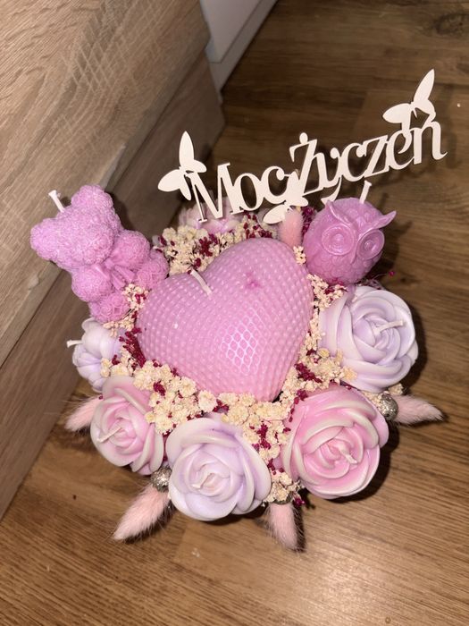 Flower box ze swiec spjowych