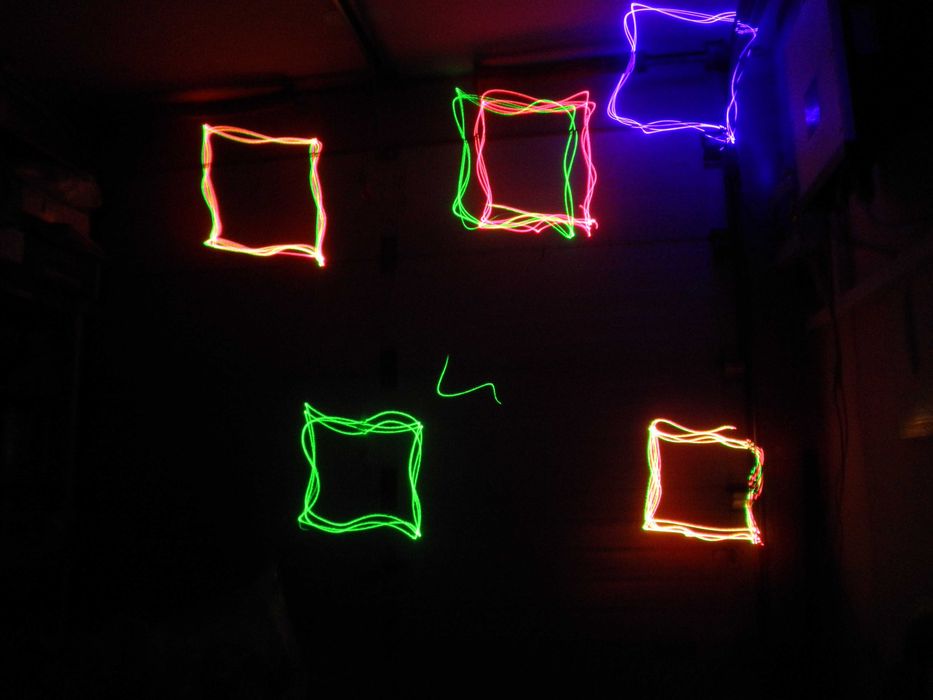 LASER FLASH BUTRYM Four Heads RGBY Beam Laser Light. Stan IDEAŁ.