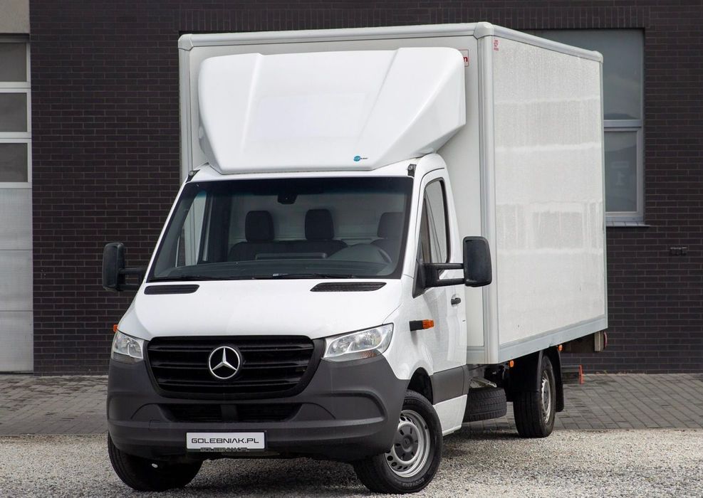 Mercedes-Benz Sprinter *AUTOMAT* 314 Cdi KONTENER + WINDA 750KG dHollandia  UDT W CENIE | boczne drzwi | gotowy do pracy | Leasing od 1%