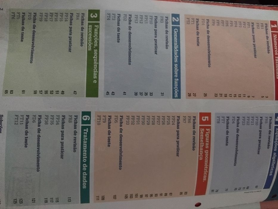Caderno de atividades de Matemática do 7°ano.