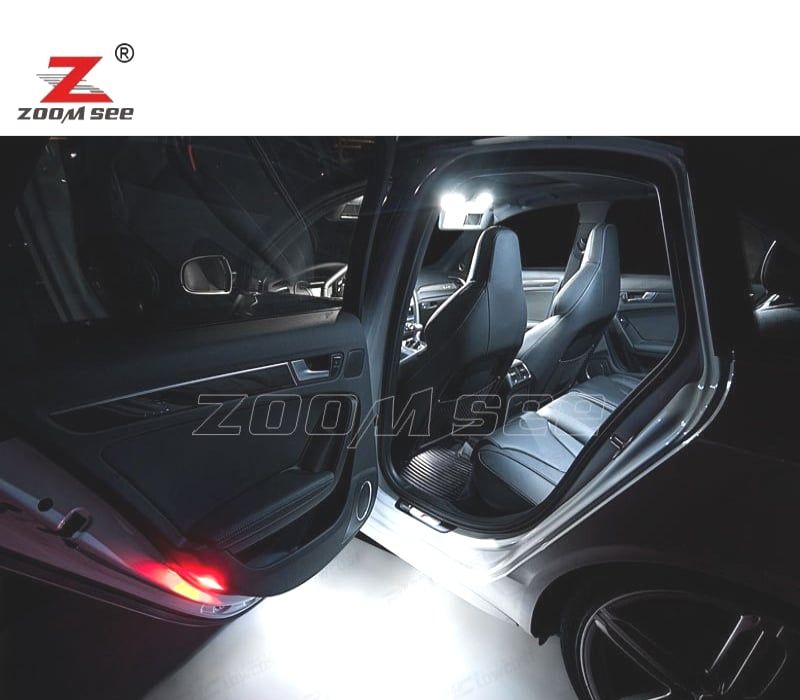 KIT COMPLETO DE 19 LÂMPADAS LED INTERIOR AUDI A4 B8 8K2 S4 SEDÂN 09-15
