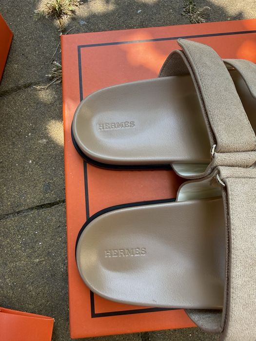 Шльопанці Hermes, тапки Hermes