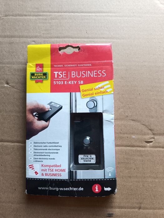 Burg Wächter TSE 5103 E-Key SB Klucz Radiowy Czarny 3,9 x 1,1 x 7,2 cm